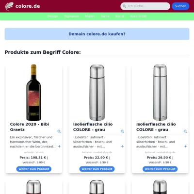 Screenshot colore.de