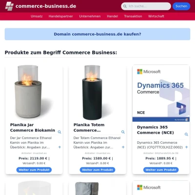 Screenshot commerce-business.de