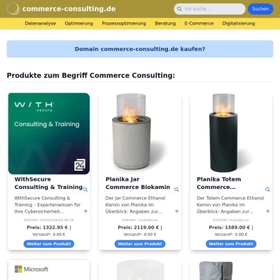 Screenshot commerce-consulting.de