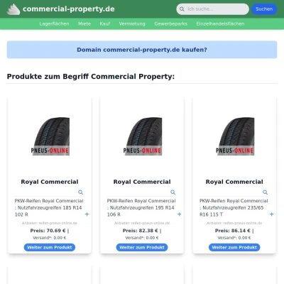 Screenshot commercial-property.de