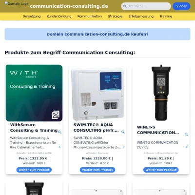 Screenshot communication-consulting.de