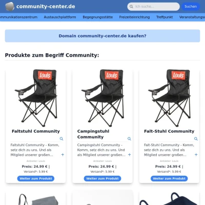 Screenshot community-center.de