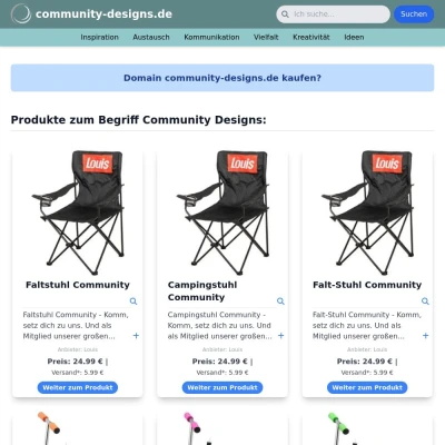 Screenshot community-designs.de