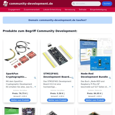 Screenshot community-development.de