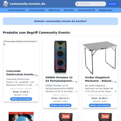 Screenshot community-events.de