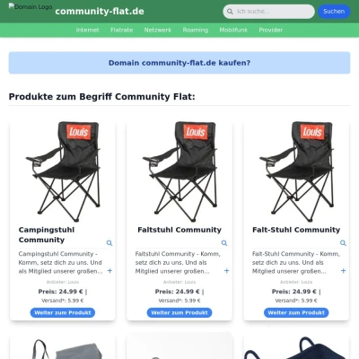 Screenshot community-flat.de