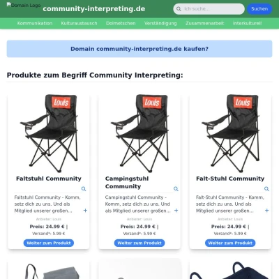 Screenshot community-interpreting.de