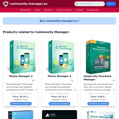 Screenshot community-manager.eu