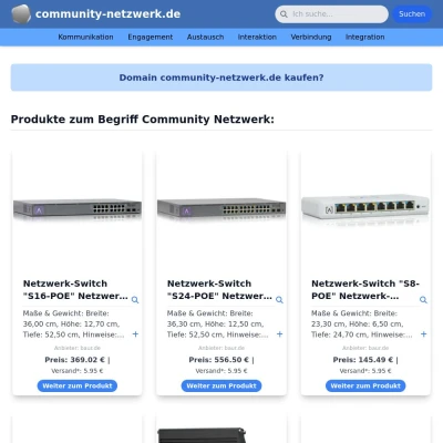 Screenshot community-netzwerk.de