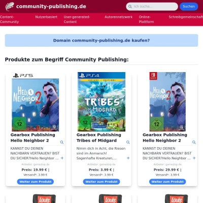 Screenshot community-publishing.de