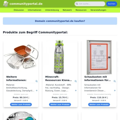 Screenshot communityportal.de