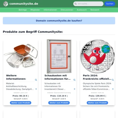 Screenshot communitysite.de