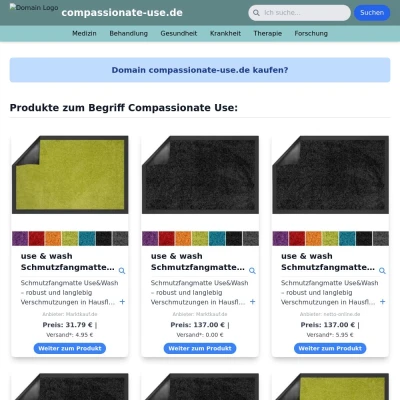 Screenshot compassionate-use.de