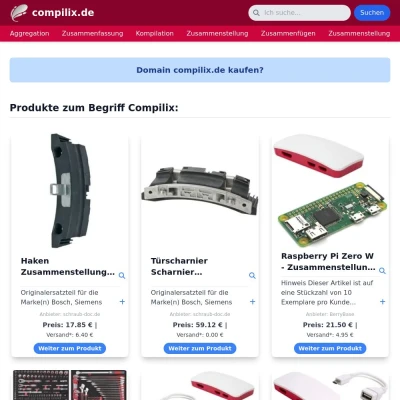 Screenshot compilix.de