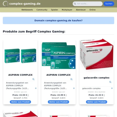 Screenshot complex-gaming.de