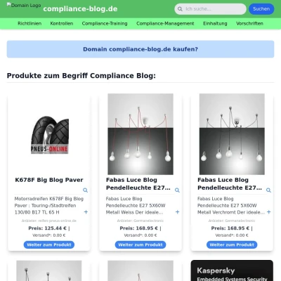 Screenshot compliance-blog.de