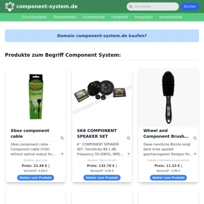 Screenshot component-system.de