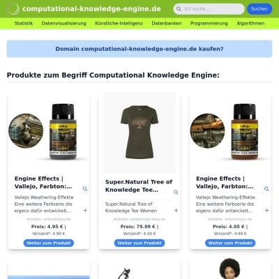Screenshot computational-knowledge-engine.de