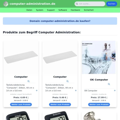 Screenshot computer-administration.de