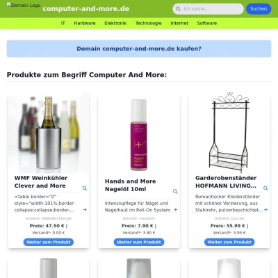 Screenshot computer-and-more.de
