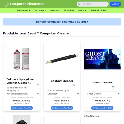 Screenshot computer-cleaner.de