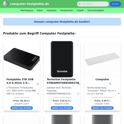 Screenshot computer-festplatte.de