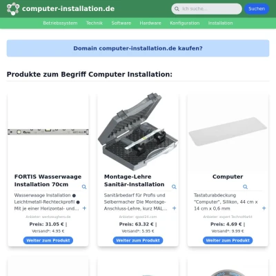 Screenshot computer-installation.de