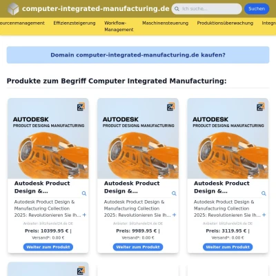 Screenshot computer-integrated-manufacturing.de