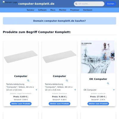 Screenshot computer-komplett.de