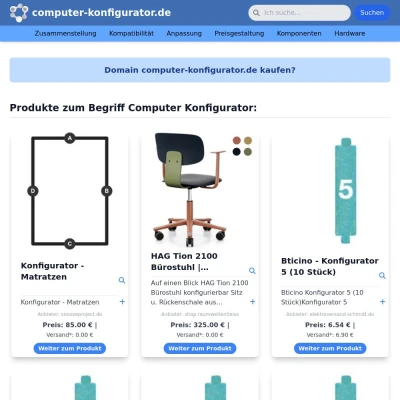 Screenshot computer-konfigurator.de