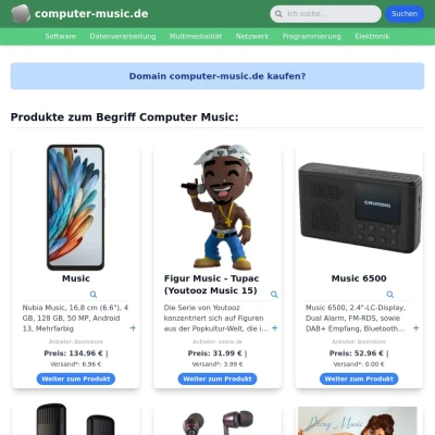 Screenshot computer-music.de