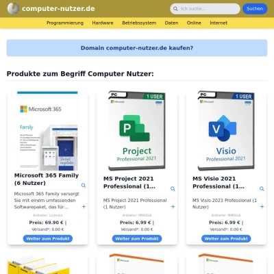 Screenshot computer-nutzer.de