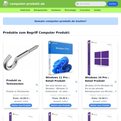 Screenshot computer-produkt.de