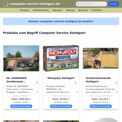 Screenshot computer-service-stuttgart.de