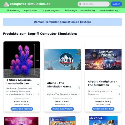 Screenshot computer-simulation.de