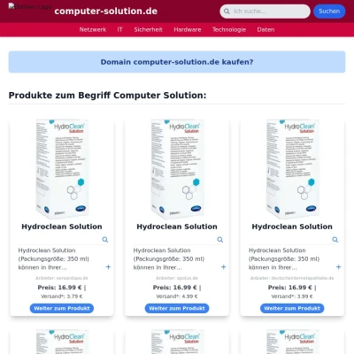 Screenshot computer-solution.de