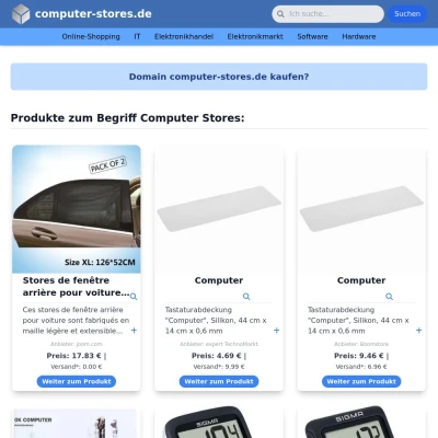 Screenshot computer-stores.de