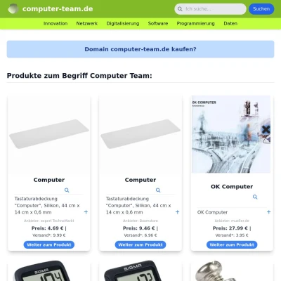 Screenshot computer-team.de