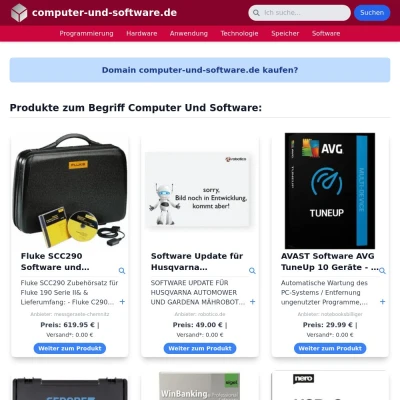 Screenshot computer-und-software.de