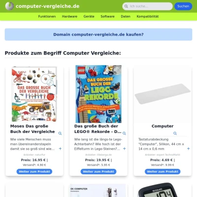 Screenshot computer-vergleiche.de