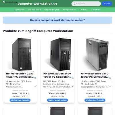 Screenshot computer-workstation.de