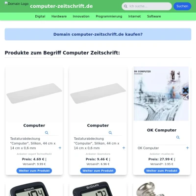 Screenshot computer-zeitschrift.de