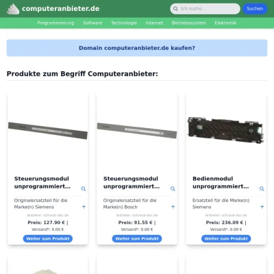 Screenshot computeranbieter.de