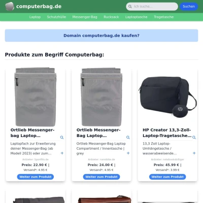 Screenshot computerbag.de