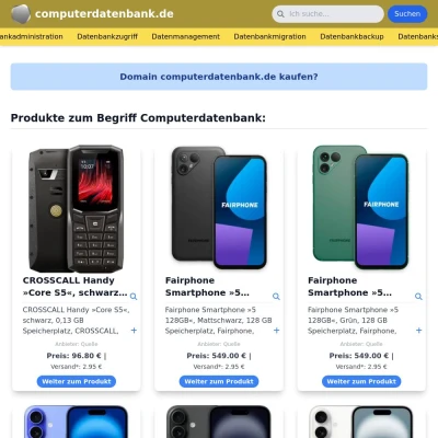 Screenshot computerdatenbank.de