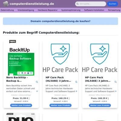 Screenshot computerdienstleistung.de