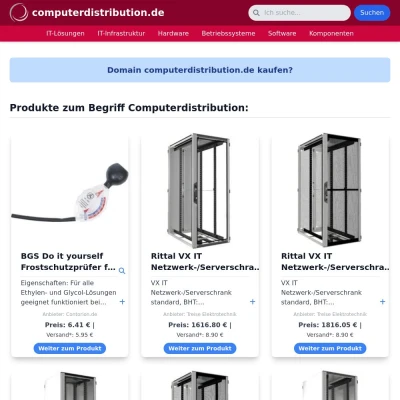Screenshot computerdistribution.de