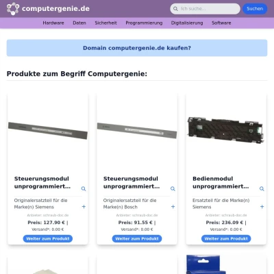 Screenshot computergenie.de