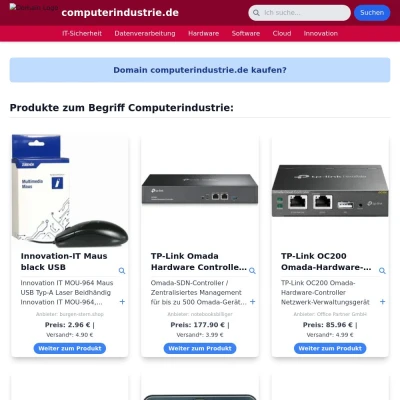 Screenshot computerindustrie.de