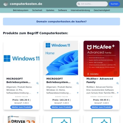 Screenshot computerkosten.de